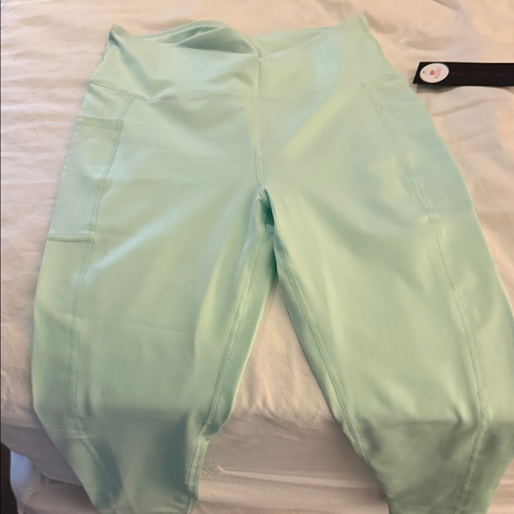 Mint Green High-Waisted Leggings